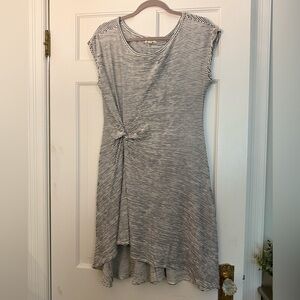 Max Studio Black and White Stripe cap sleeve Women's Dress